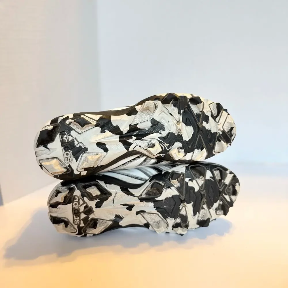 Adidas Freak Youth Football Cleats Size 4 Black White Molded Stud